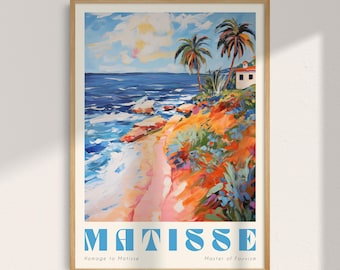 マティス展ポスター：海岸風景画（デジタルダウンロード） - Etsy 日本