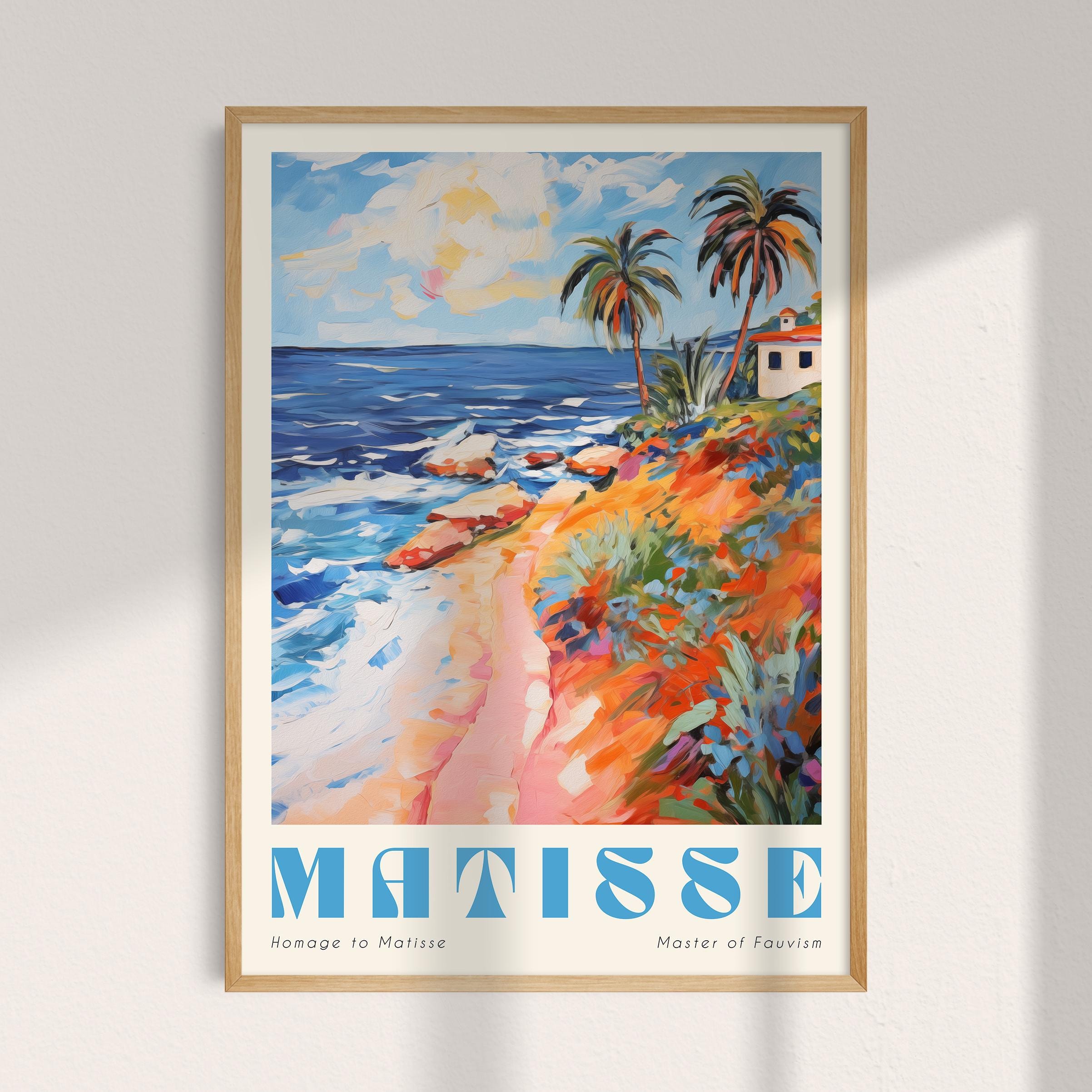 マティス展ポスター：海岸風景画（デジタルダウンロード） - Etsy 日本