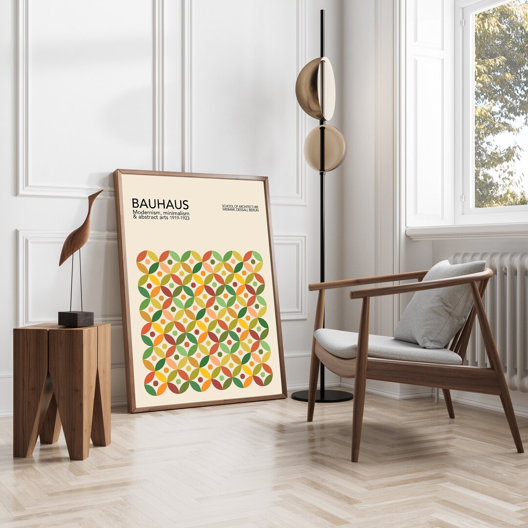 Geometric Bauhaus Exhibition Poster, Minimalist Bauhaus Art Print ...