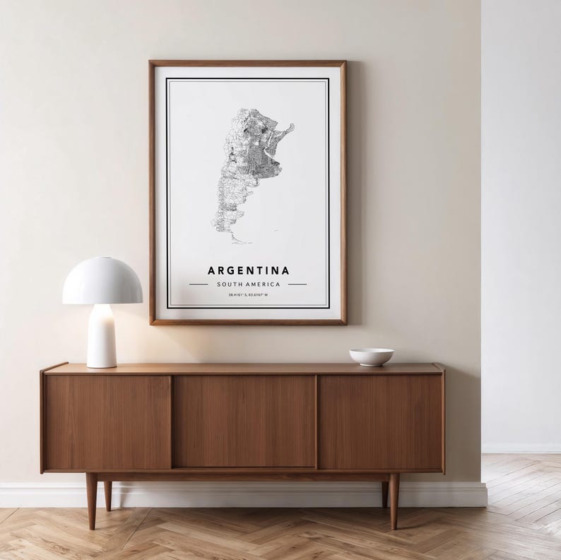 Argentina Map Art Print: South America Travel Poster image 7