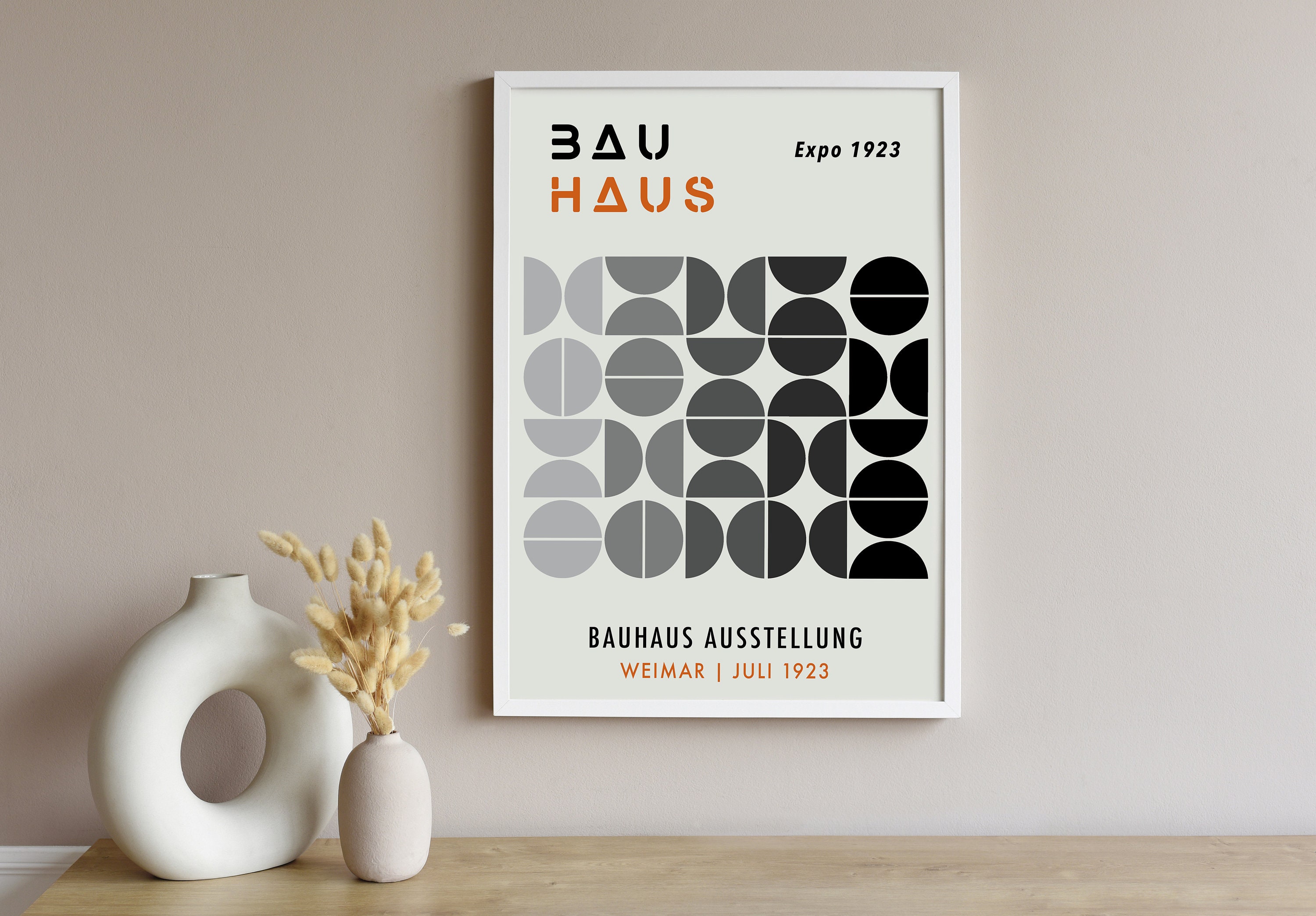 Geometric Bauhaus Art Print: Mid Century Modern Wall Decor - Etsy