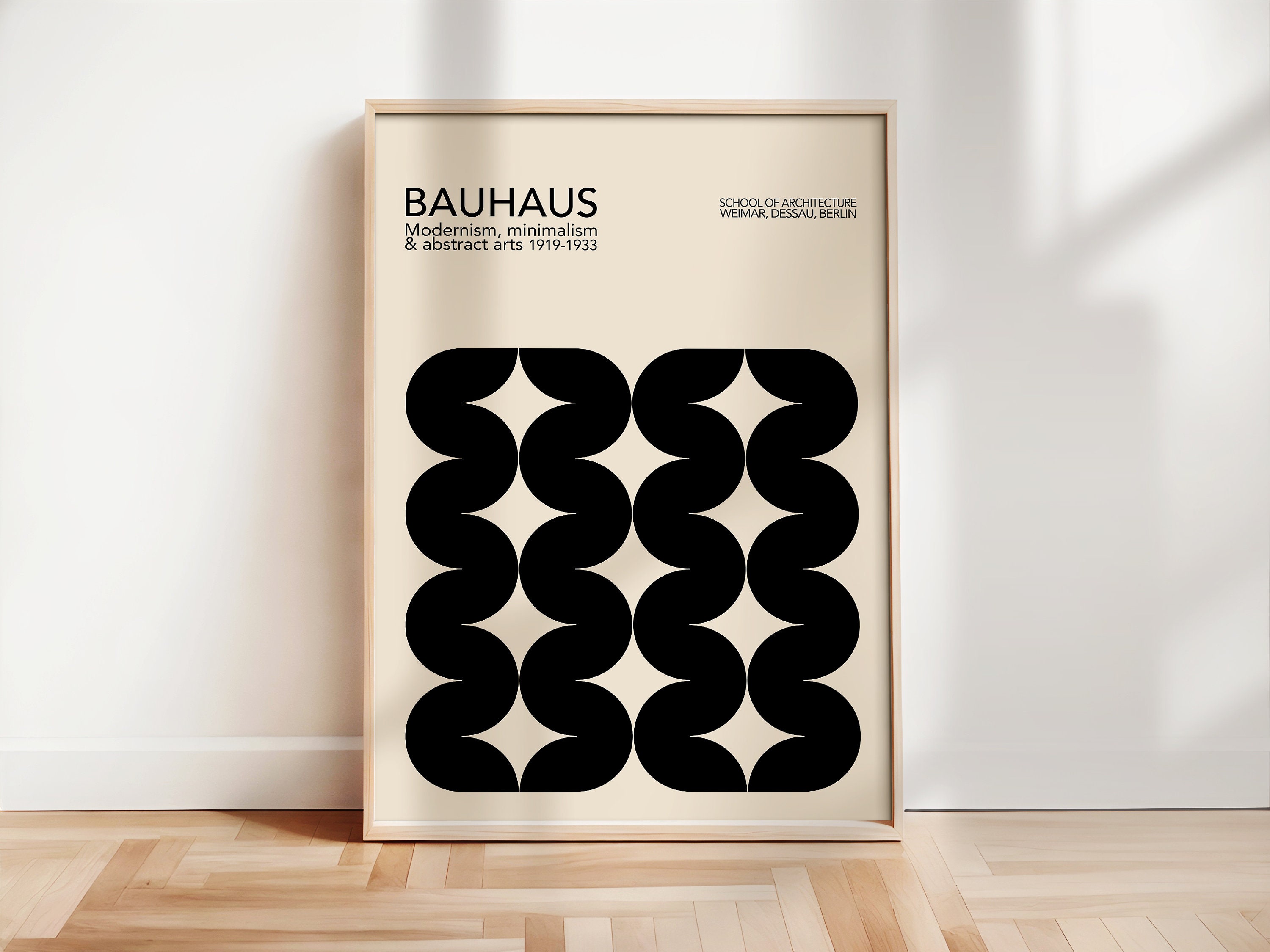 【フレーム付】Running Bauhaus A2 BLACK アートポスター Running Bauhaus – Official Bauhaus Japan