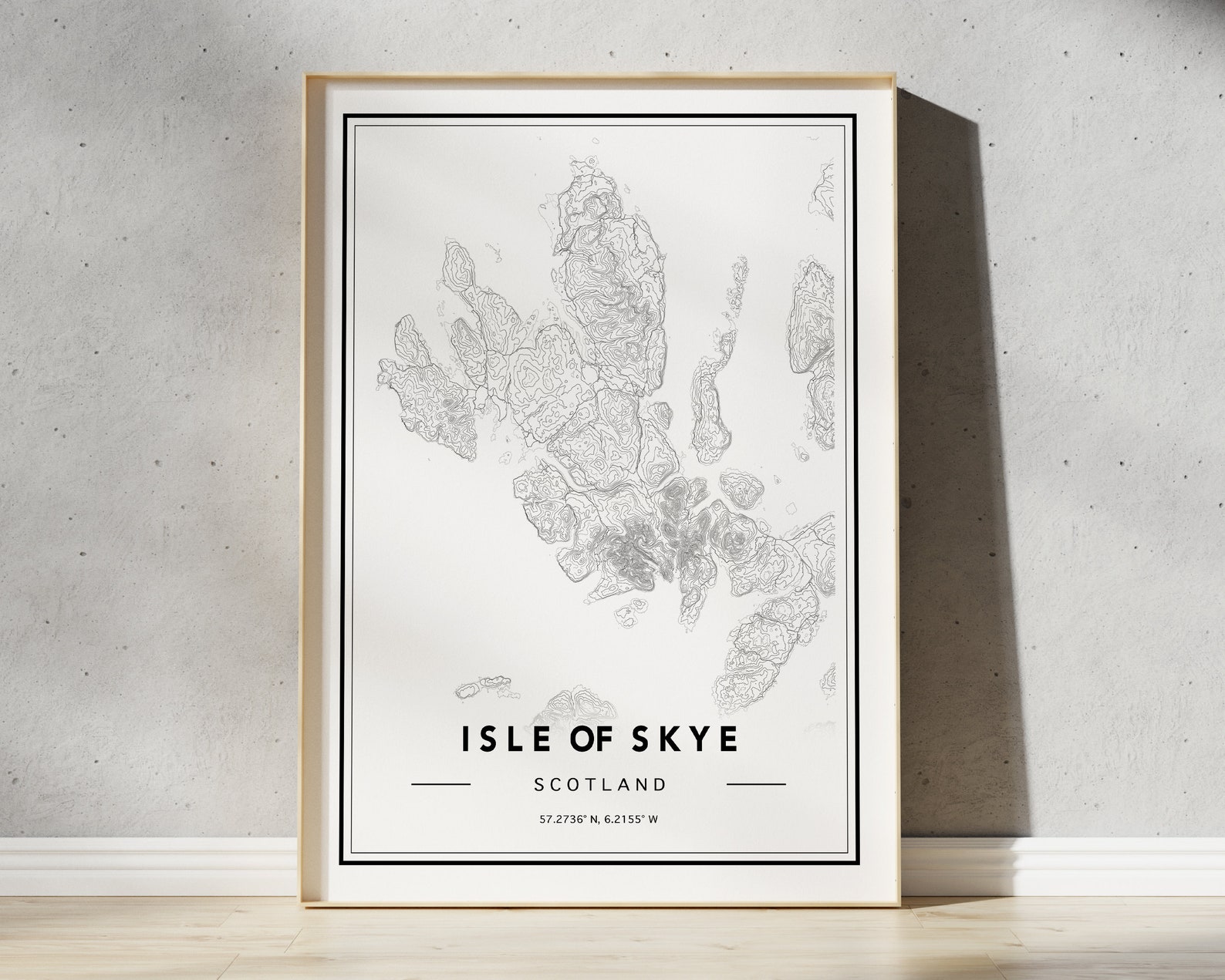 Isle of Skye Map Print Isle of Skye Map Poster Isle of Skye | Etsy