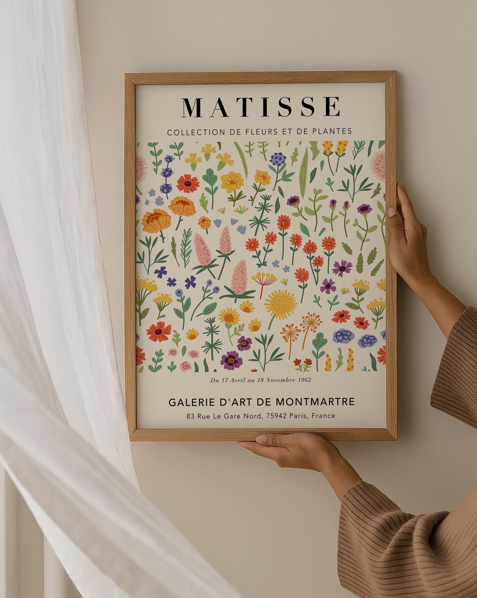 Matisse Flower Market Exhibition Poster: Botanical Art Print - Etsy