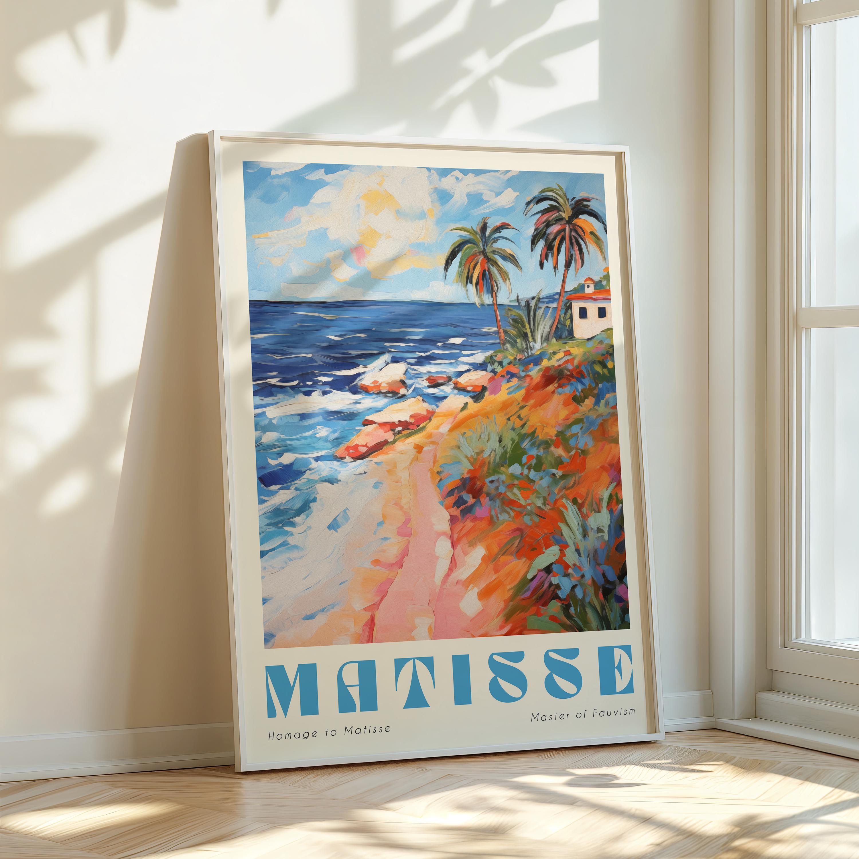 マティス展ポスター：海岸風景画（デジタルダウンロード） - Etsy 日本
