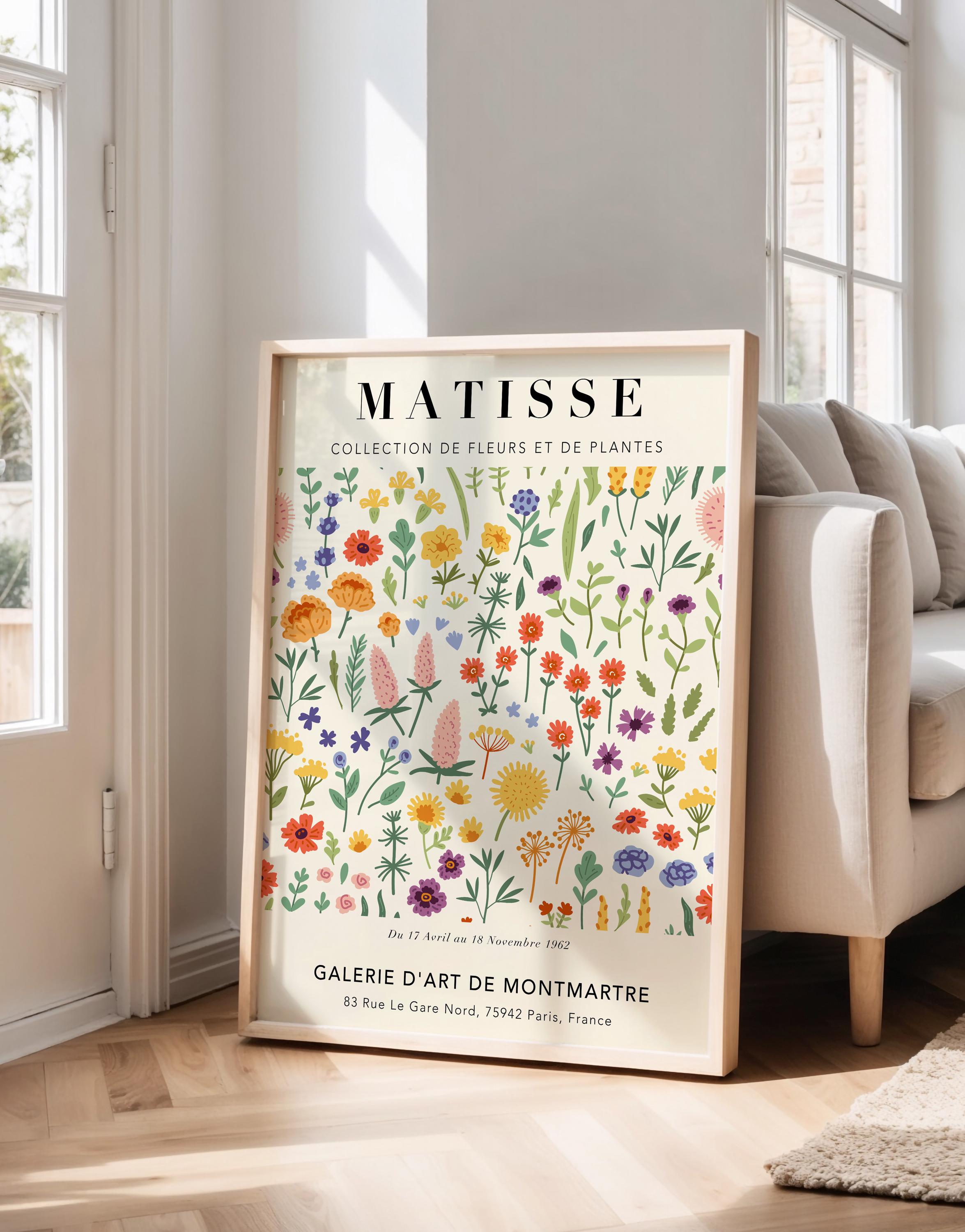 Matisse Flower Market Exhibition Poster: Botanical Art Print - Etsy UK
