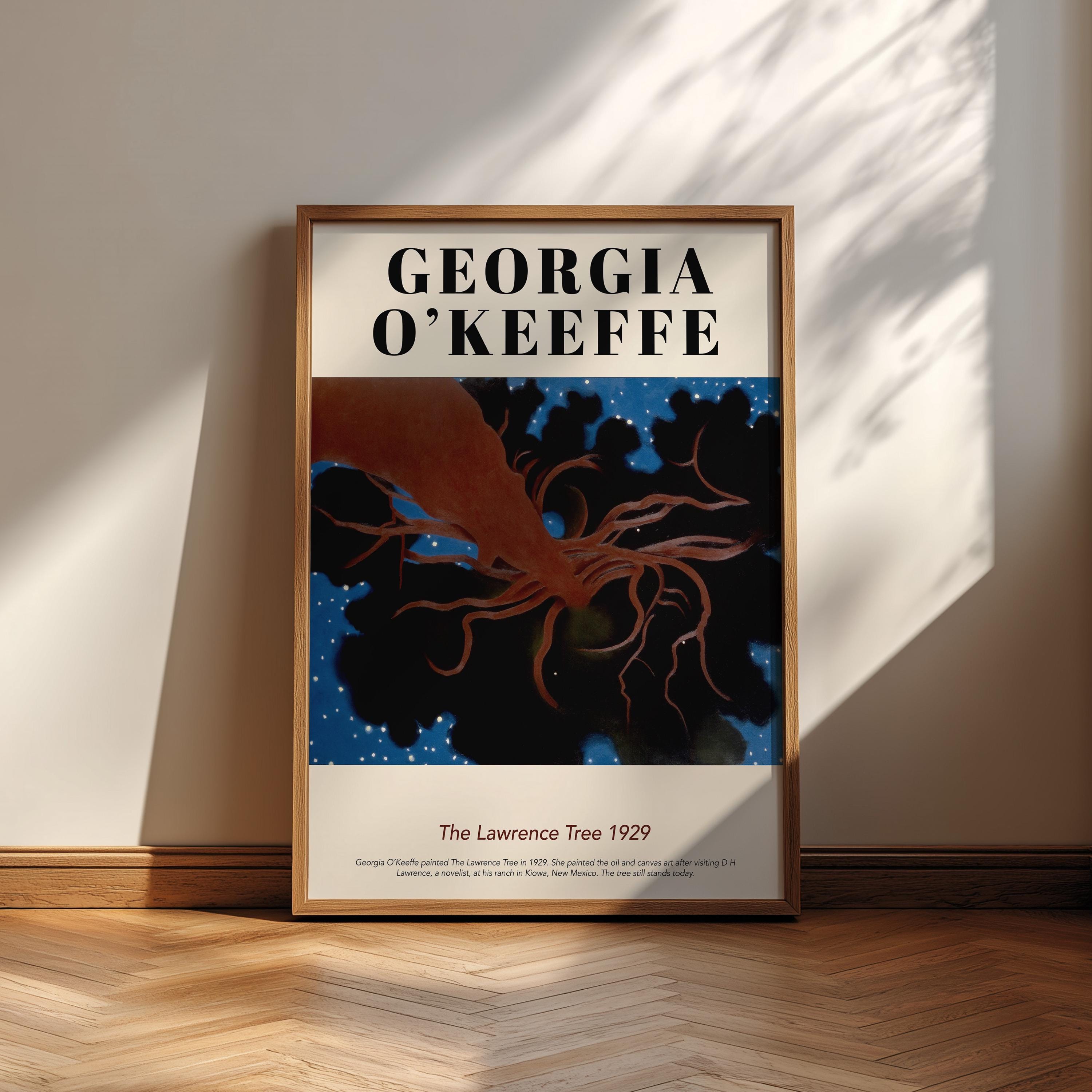 Georgia O'keeffe Lawrence Tree Art Print: Vintage Oil Painting - Etsy