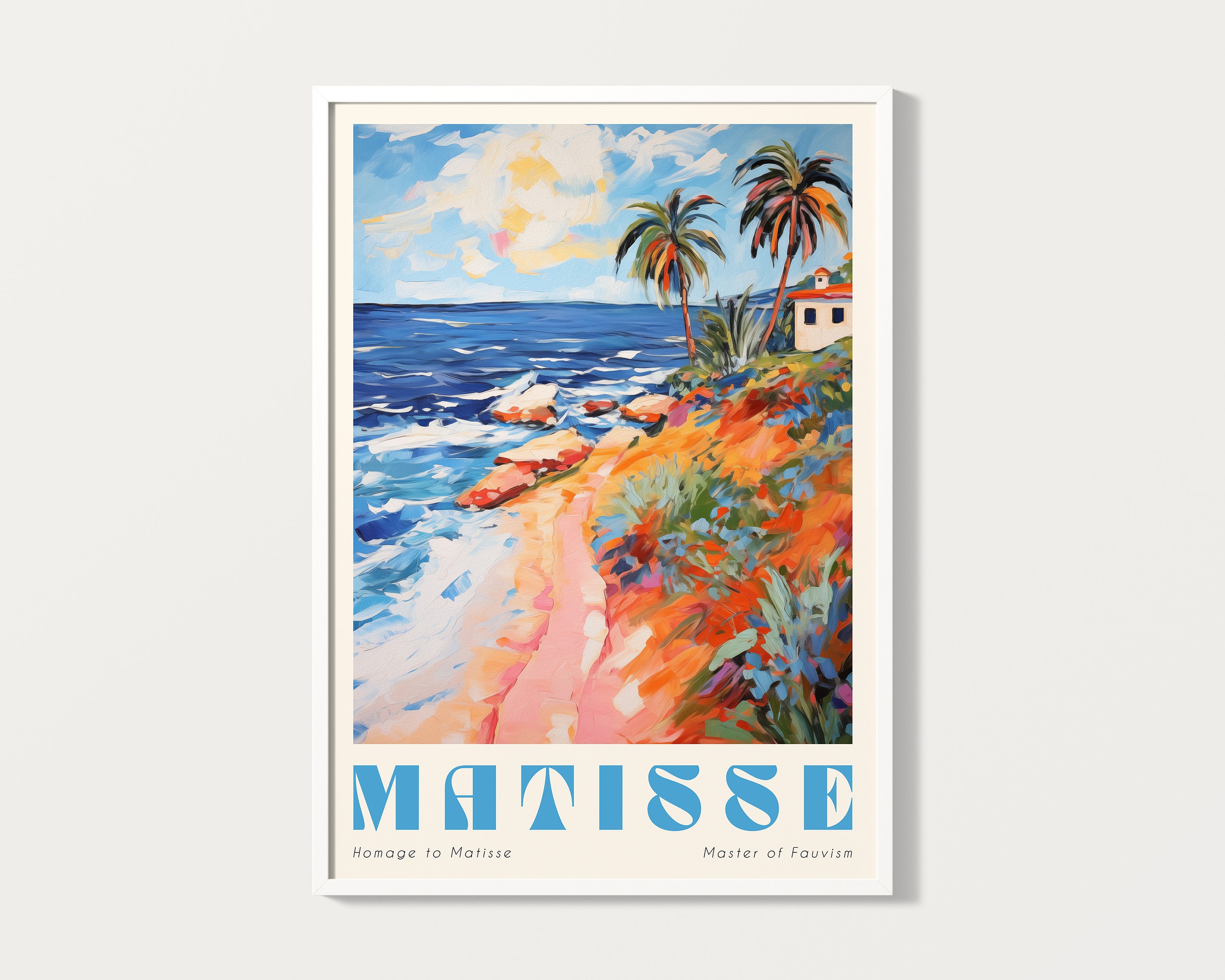 マティス展ポスター：海岸風景画（デジタルダウンロード） - Etsy 日本