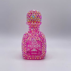 Pink Patron Silver Tequila Cute Mini 50ml Empty Custom Liquor Bling Bottle