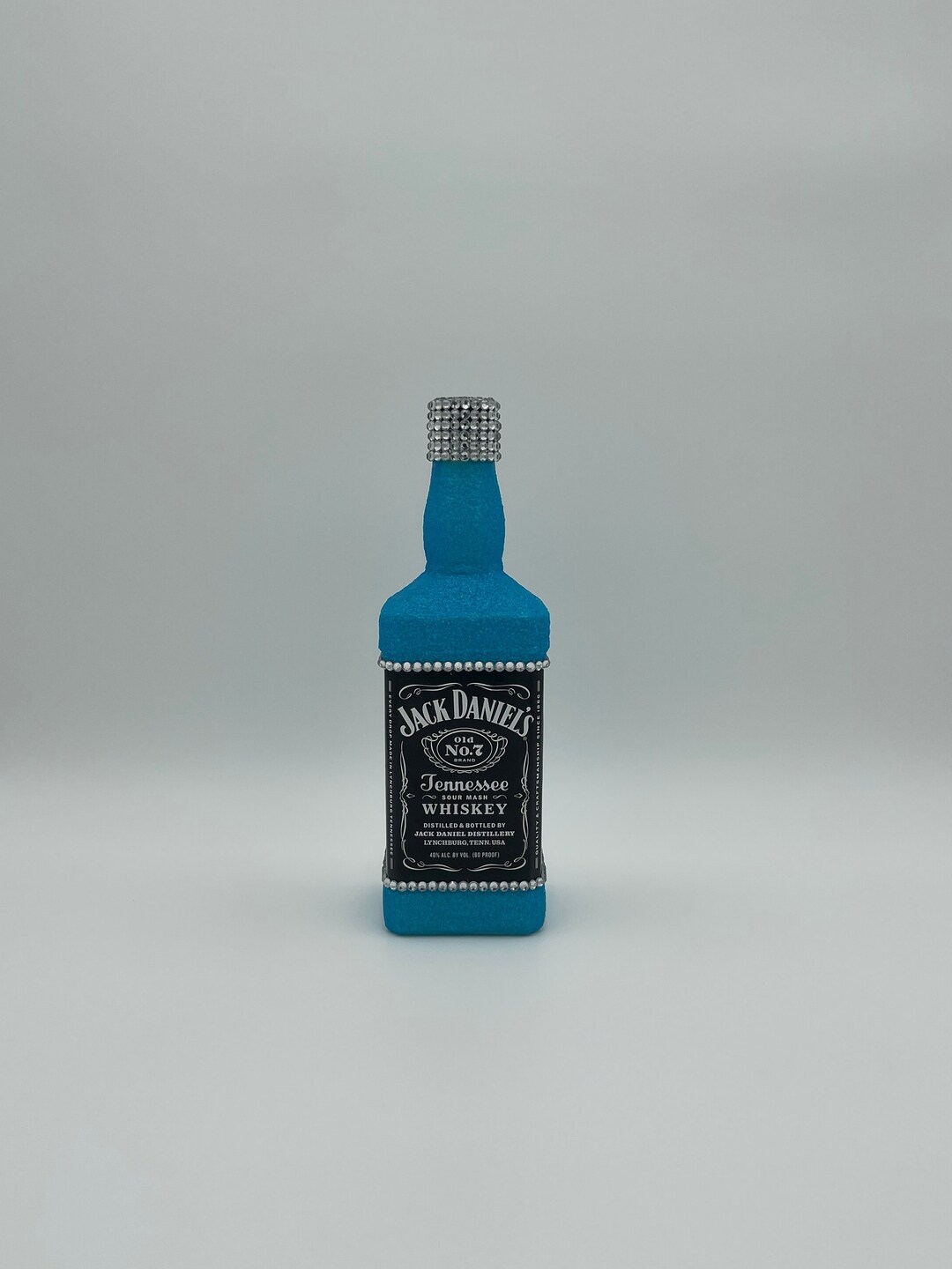 Jack Daniels Empty 750ml Bottle Glittered and Rhinestone Etsy