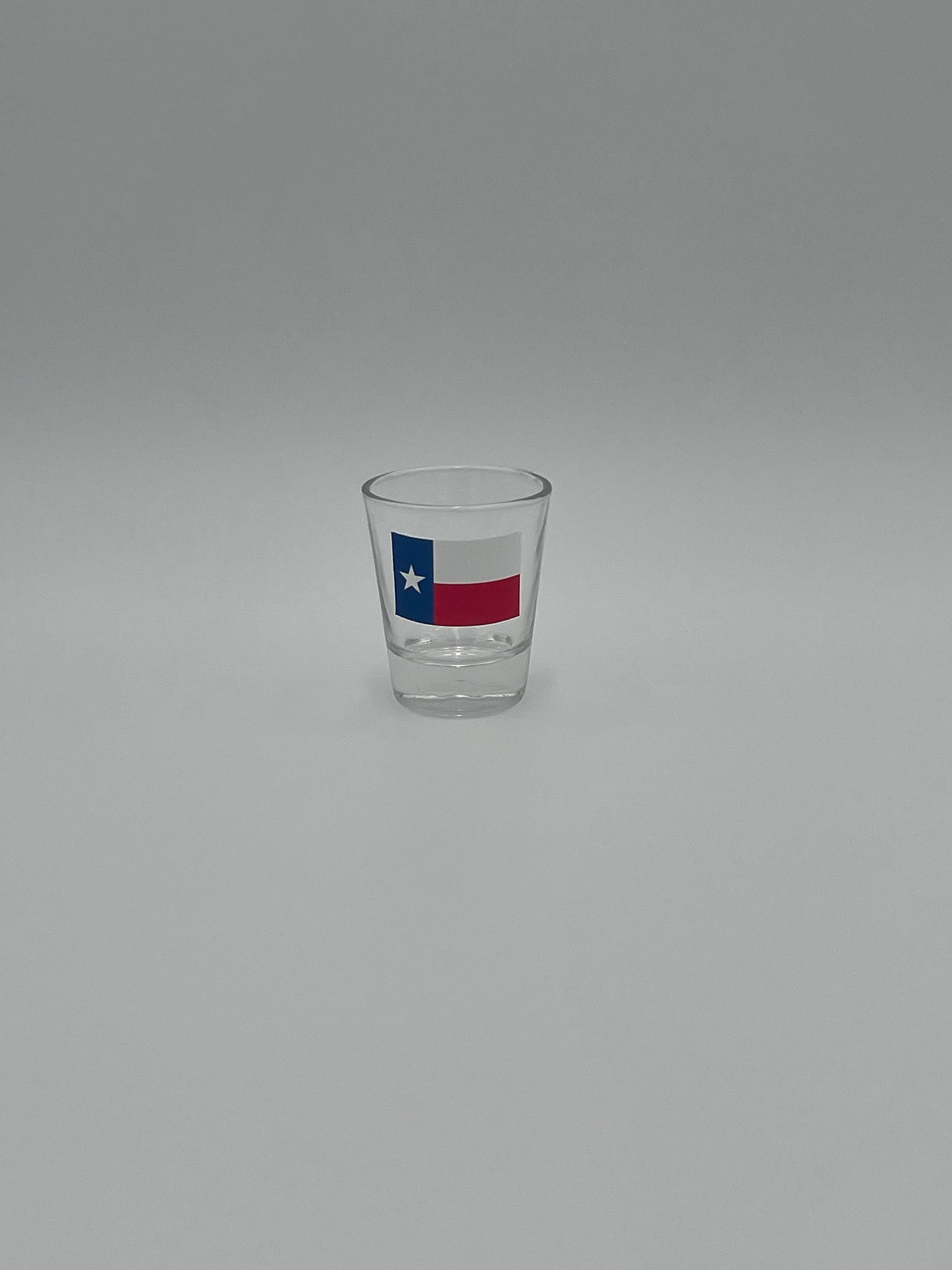 COLLECTIBLE TEXAS JIGGER SHOT GLASS EXTRA LARGE SIZE 12 OZ. RED ACL  ASTRODOME