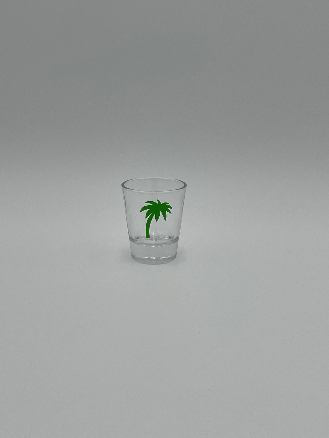 Palm Tree Shot Glass Custom Cute Choose Your Size Shot Glass Etsy