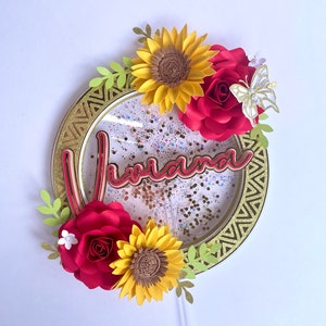Sunflower Happy Birthday Cake Topper , Sunflower Birthday Party Decorations