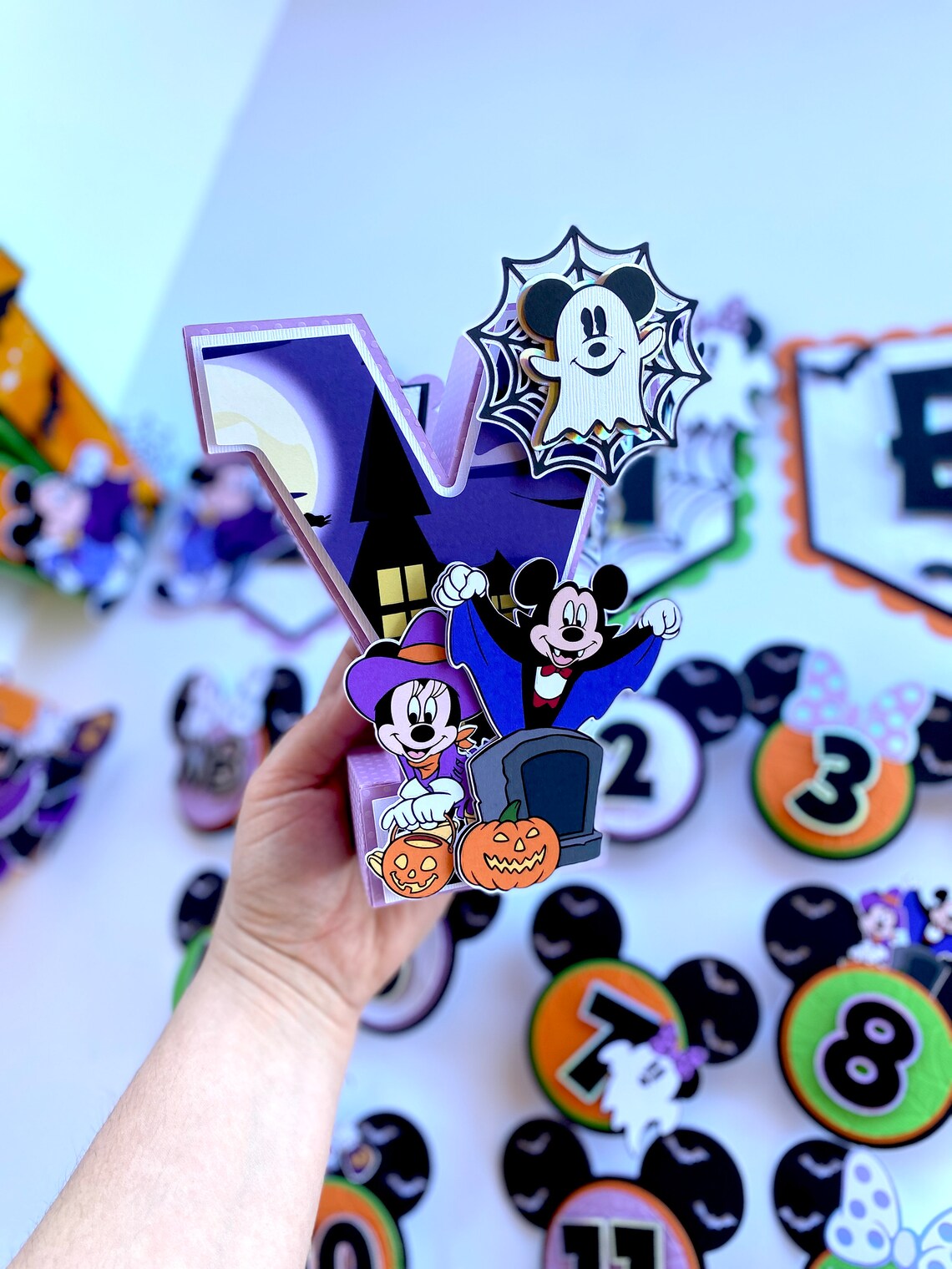 Mickey and Minnie Halloween 3D Letters Mickey and Minnie Etsy