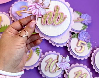 Fairy Milestone Photo Banner, Fairy first birthday Monthly Milestone photo clips, Fairy first birthday party decorations