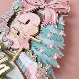 Rosa Nötknäppare tårtdekoration, Nötknäppare födelsedagsfest bild 6