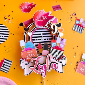 Make up Inspired Cake topper