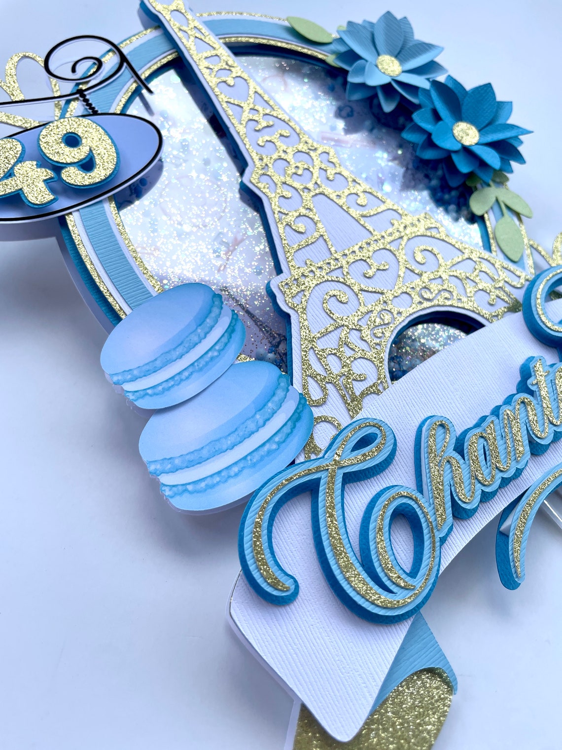 Paris Themed Cake Topper Paris Theme Birthday Party Paris Etsy
