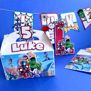 Spidey and his amazing friends Favor Boxes