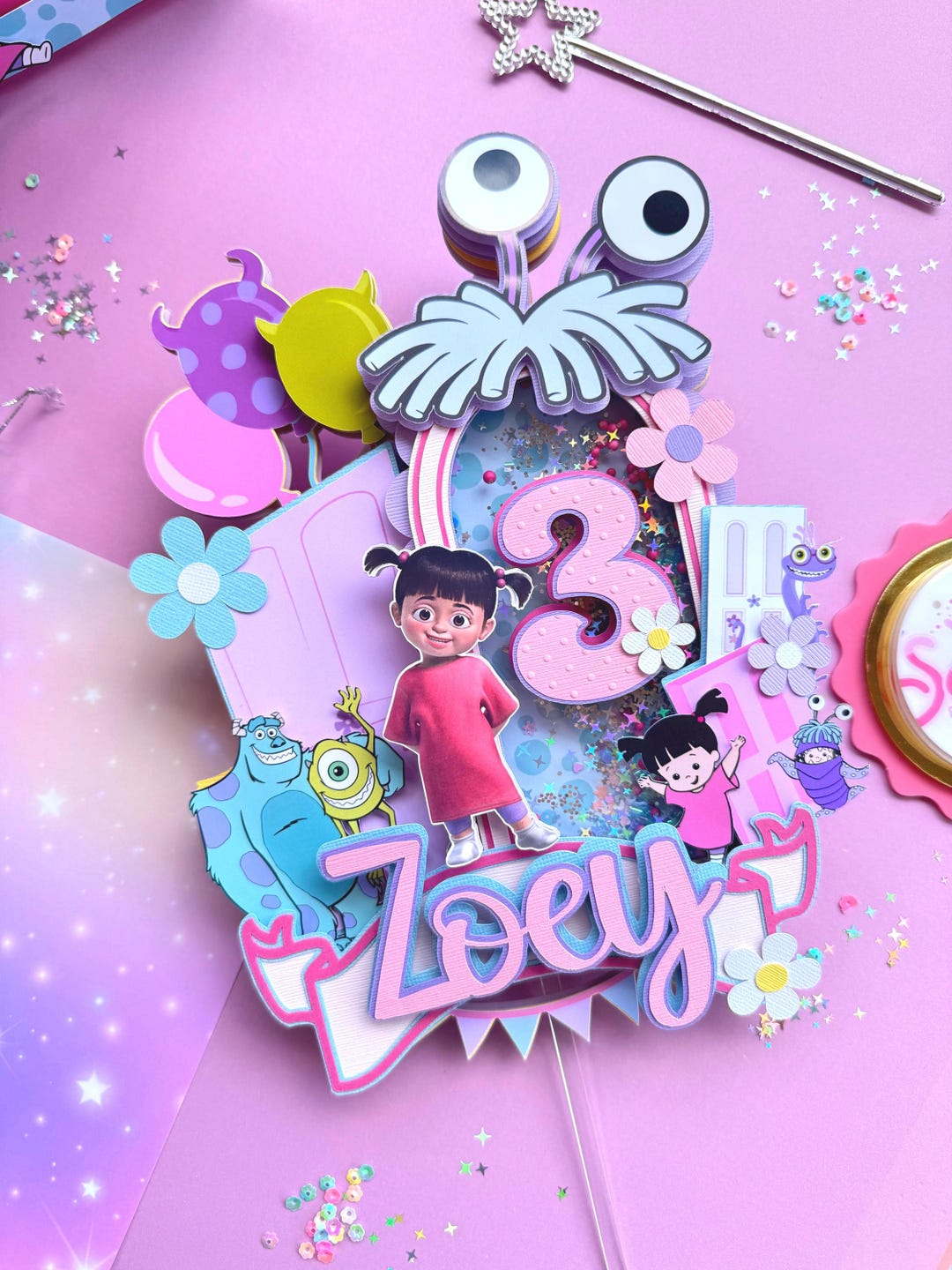 Monsters Inc Cake Topper, Boo Cake Topper, Monsters Inc Party ...