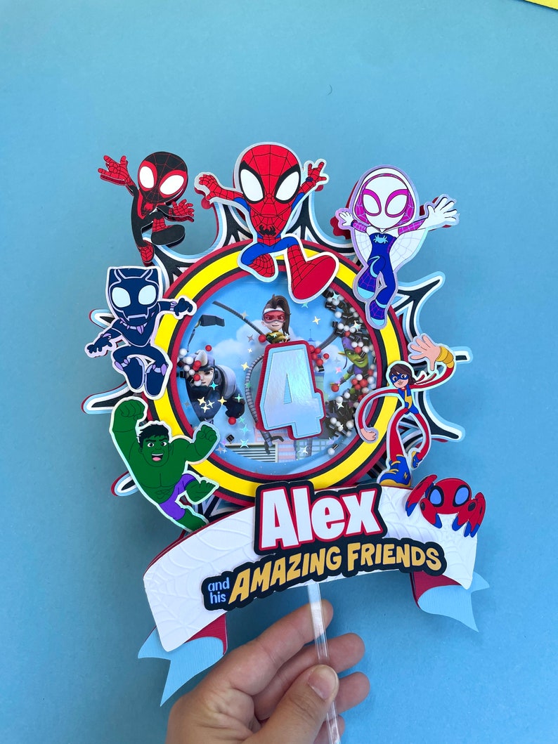 Spidey et ses incroyables amis inspirés de gâteau Spidey Cake Etsy France