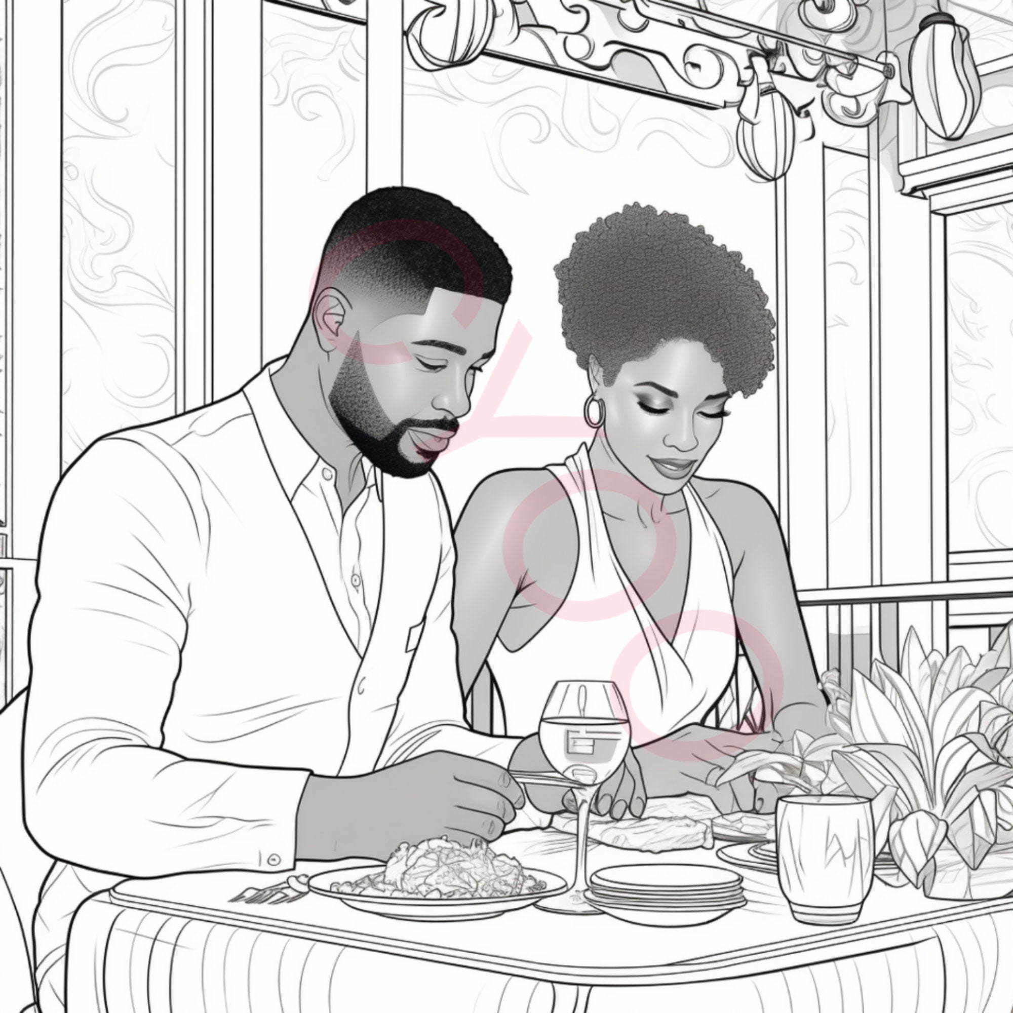 Black Love Unveiled Adult Coloring - Il Fullxfull.5266350651 47em 