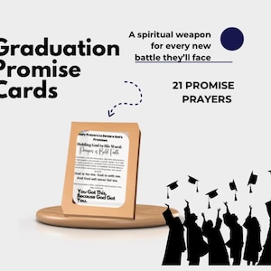 Biglietti di preghiera per la promessa di laurea: preghiere basate sulla fede per la fiducia, lo scopo e nuovi inizi / regalo cristiano per i laureati