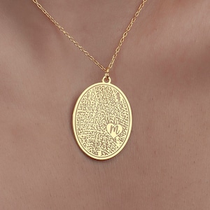Oval Fingerprint Necklace, Custom Fingerprint Jewelry, Sterling Silver Memorial Fingerprint Pendant, Actual Fingerprint Charm, Gift for Mom