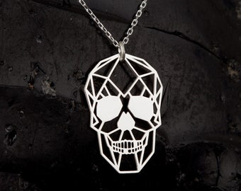 Authentic Loree Rodkin 925 Silver Skull Charm Necklace With Box