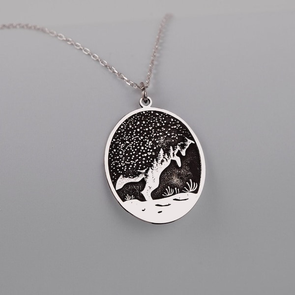 Sterlingzilveren ketting vos: hanger sterrenbeeld sterrenbeeld