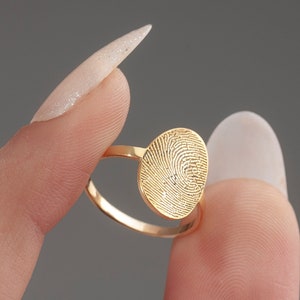 Fingerprint Ring Etsy