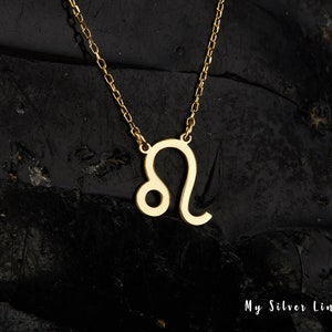 Dierenriemteken ketting, Sterling zilveren Zodiac sieraden, cadeau voor haar, horoscoop hanger, verjaardagscadeau, sterrenbeeld ketting, dierenriem hanger