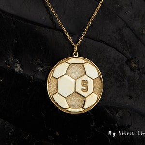 Soccer charm necklace hotsell