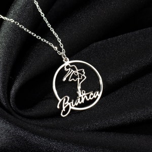 Custom Sterling Silver Ballerina Name Necklace: Ballet Dancer Jewelry