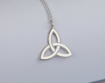 Triquetra Necklace, Trinity Jewelry in Sterling Silver, Triquetra Knot Pendant, Celtic Knot Jewelry, Irish Knot Jewelry, Spiritual Necklace