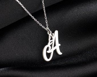 Personalized Butterfly Letter Necklace, Sterling Silver Initial with Butterfly, Charming Butterfly Alphabet Pendant, Custom Initial Jewelry