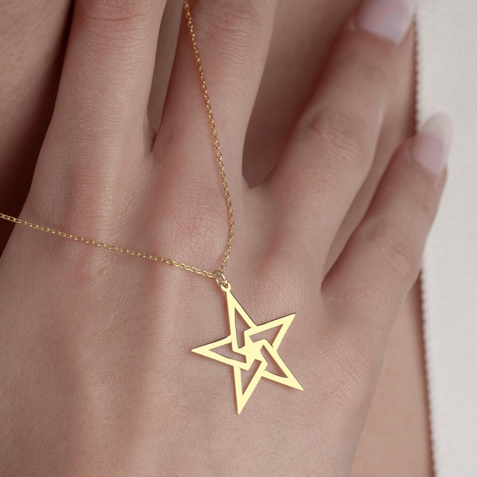 国内発送[TATIANA]SILVER925 Intersect Point Pendant necklace tatjana necklace 18k diamond – CINCO