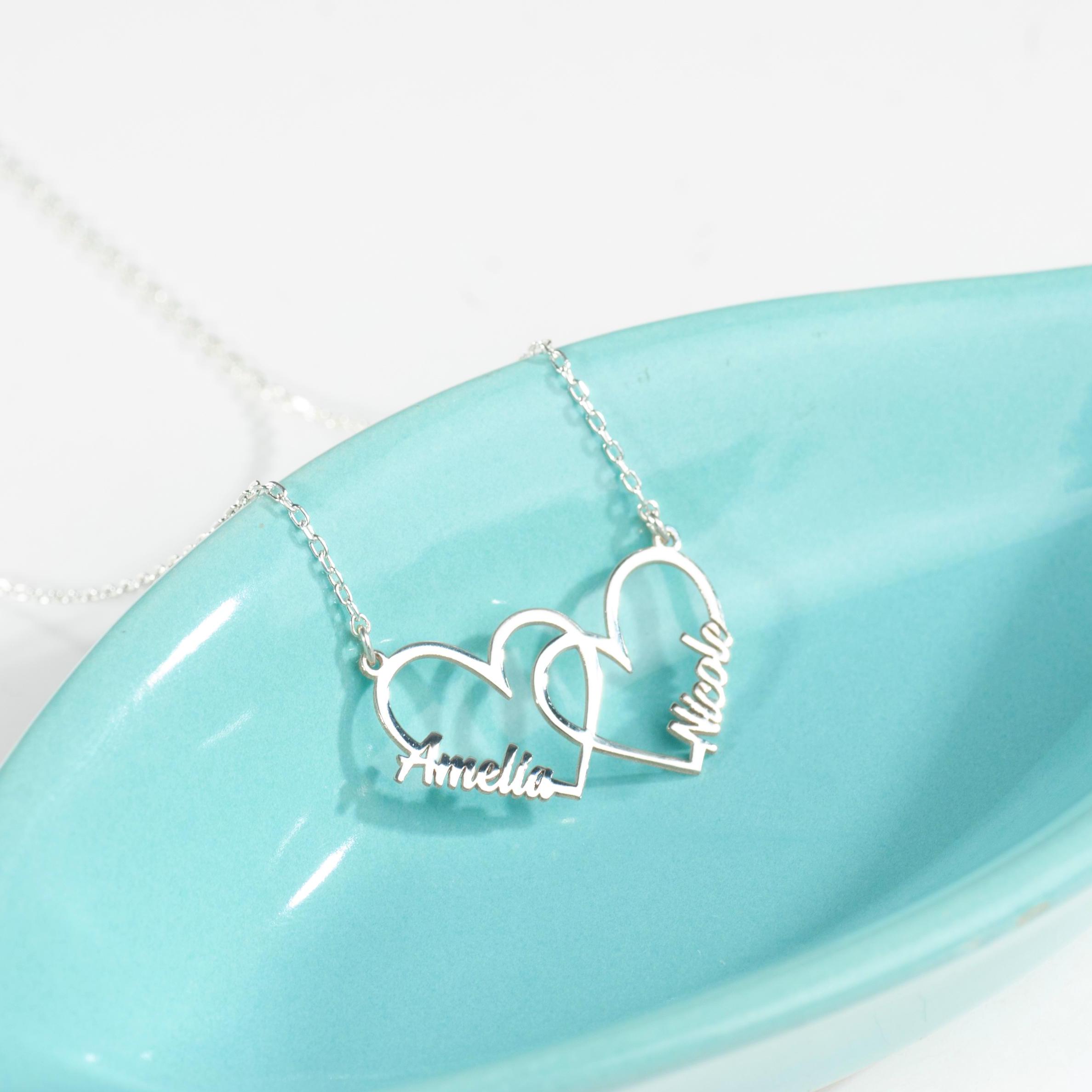 Scatola Amore Eterno & Collana Doppio Cuore con Due Nomi Personalizzata - Milona - Milona Paris Scatola Amore Eterno & Collana Doppio Cuore con Due Nomi Personalizzata - Milona - Milona Paris