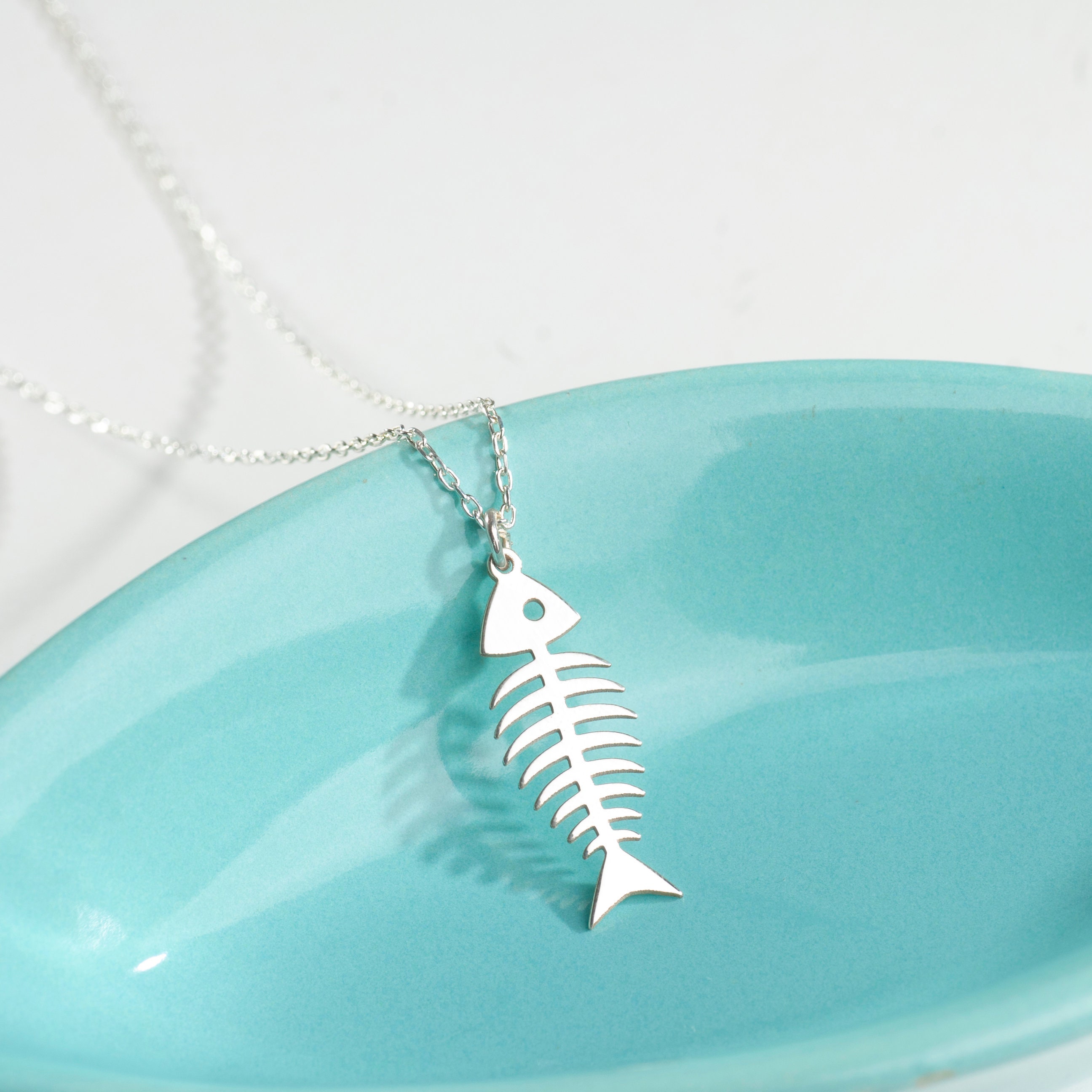 Collana A Forma Di Onde Dell'oceano, In Argento Sterling 925, Con - Foto 9