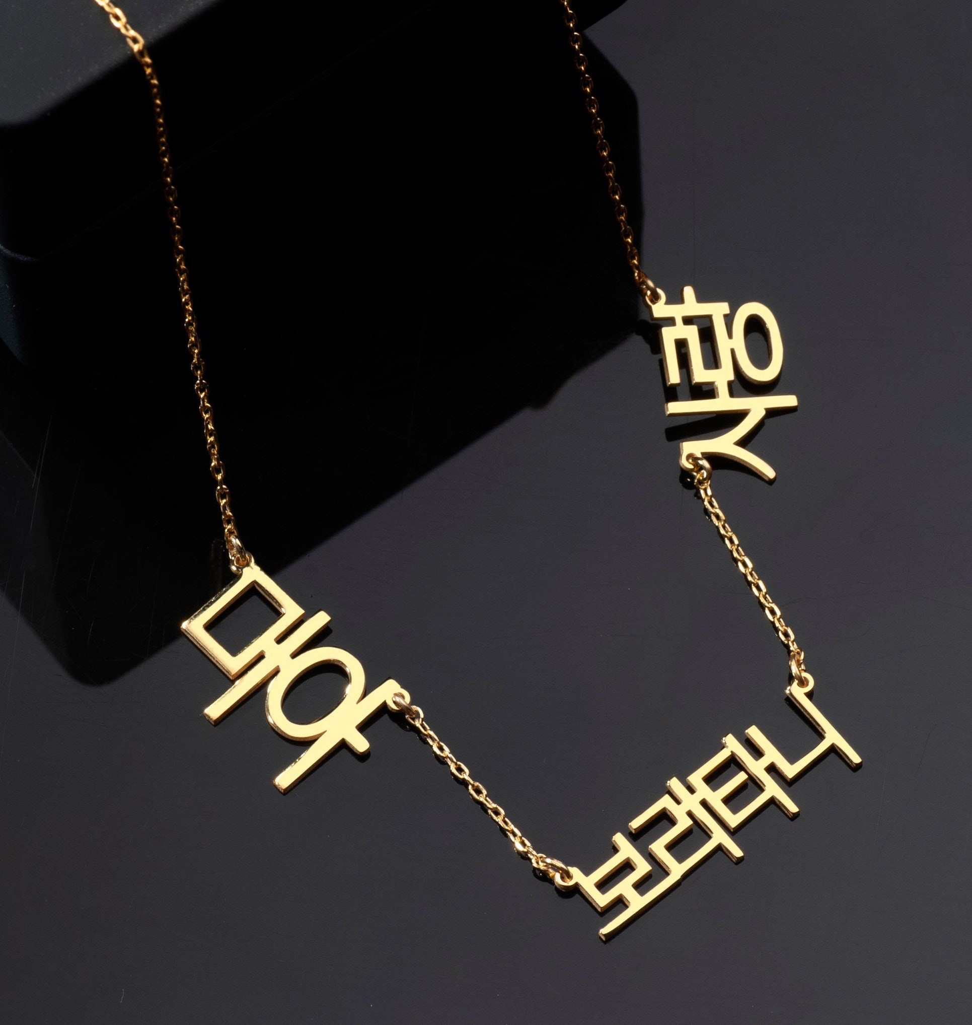 Korean name necklace deals