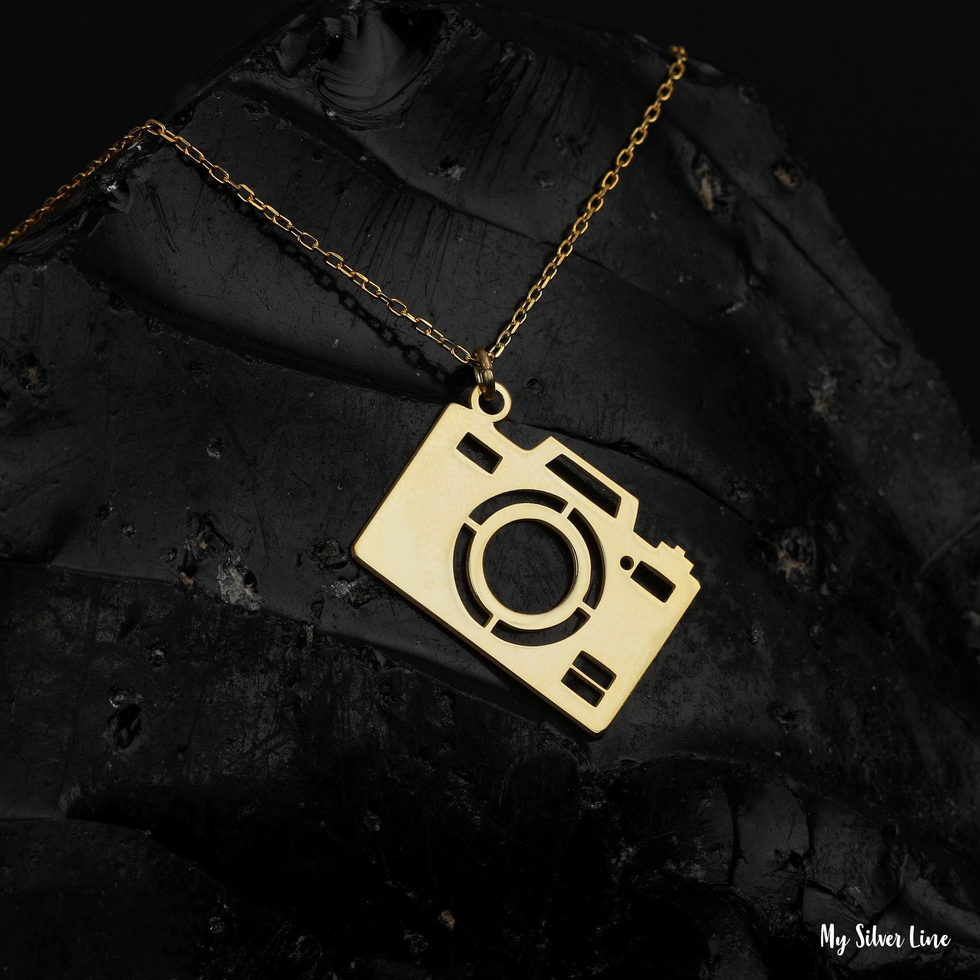 Camera Necklace in Sterling Silver Photography Jewelry Photographer Gift Camera Pendant Dainty Camera Pendant Photographer Jewelry Etsy