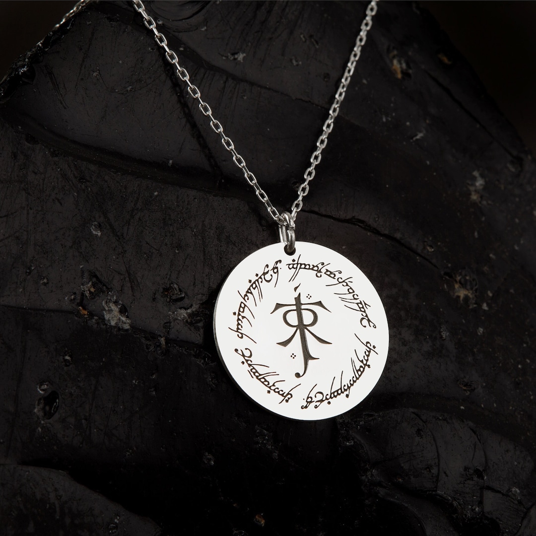 Lord of the Rings Necklace Sterling Silver LOTR Jewelry LOTR Etsy