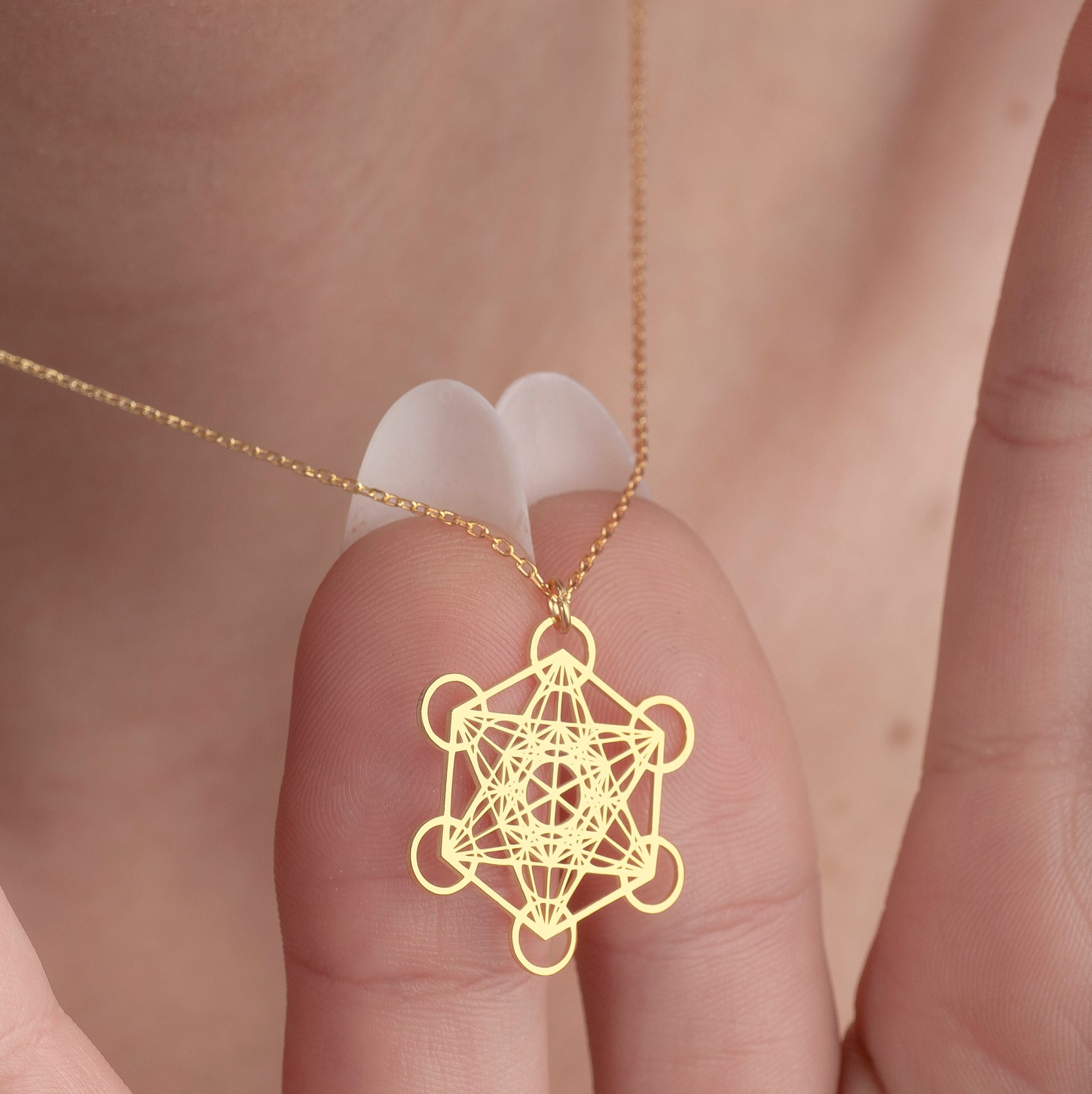 Style 21 - Collier En Cube De Métatron À Géométrie Sacrée De Grèce