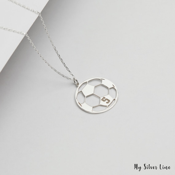 Soccer Ball Cutout Number Pendant Soccer Ball Cutout Number Pendant