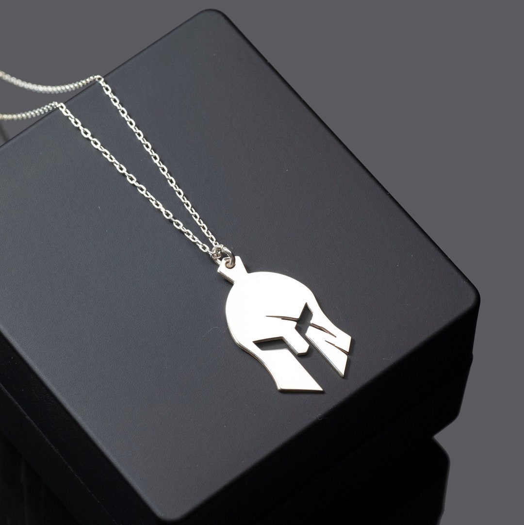Sparta Pendant Punk Warrior Helmet Necklace Shield Pendant For Men Women Hero Logo Accessory Pendant Retro Punk Commemorative Coin Talisman Gift For Him G 601099521339498