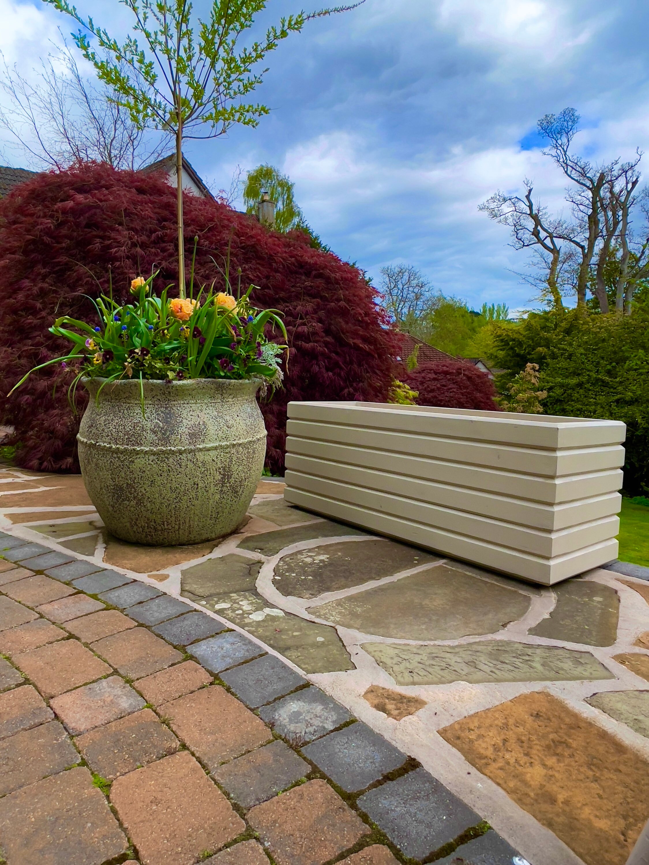 Very large garden pots and planters large Wooden garden Etsy