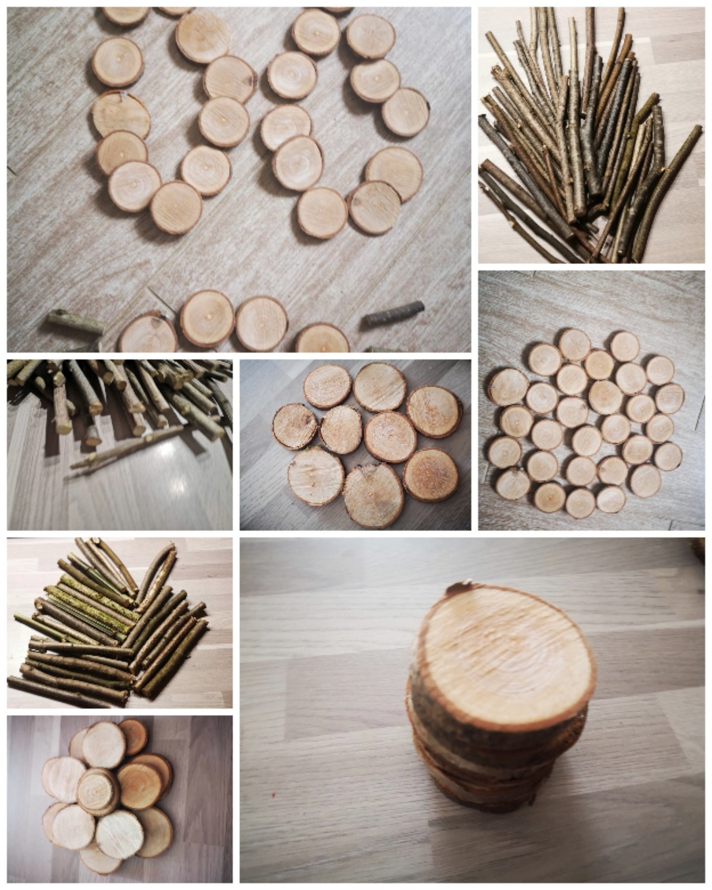 Rondelles de bois de 25 cm -  France