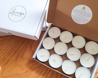 Unscented Soy Wax Tealights