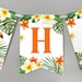 HAPPY BIRTHDAY Tropical Banner. Printable Digital Party Decoration ...