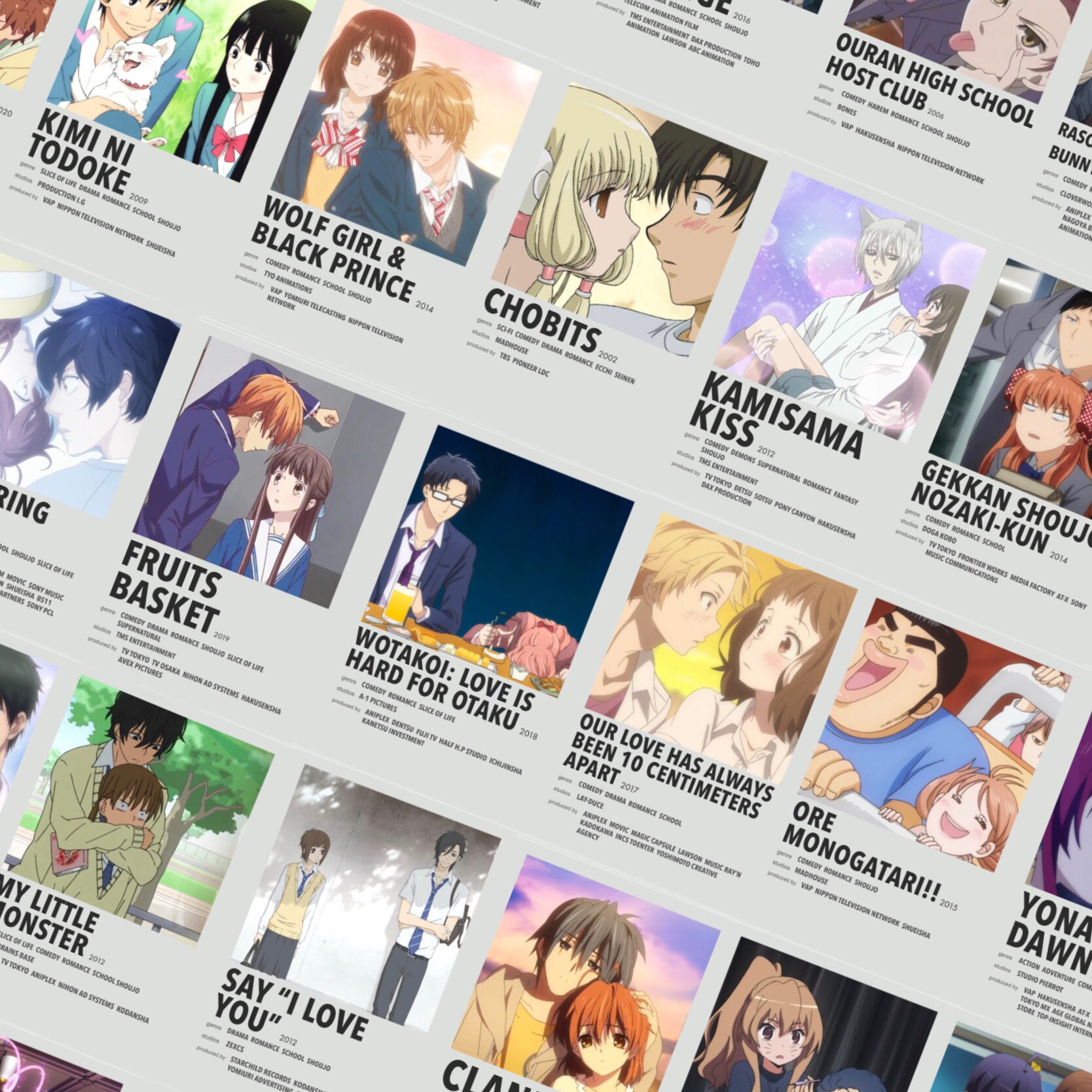 650 Anime Minimalist Posters Anime Collage Kit Anime 